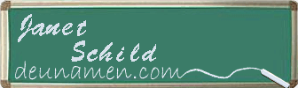 Janet Schild Visitenkarte